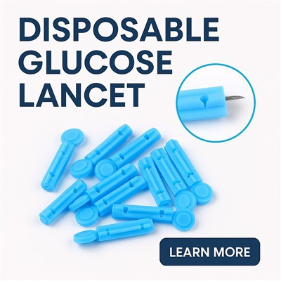Lancet glwcos tafladwy 22\/23g