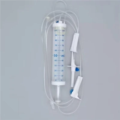 Gosod Infusiuon Gwaredol Gyda Burette