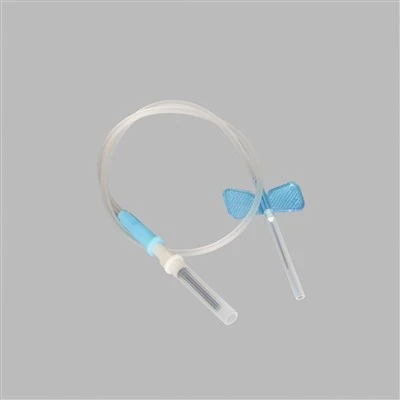 Nodwyddau Casglu Gwaed Glöynnod Byw Gyda Amddiffynnydd
